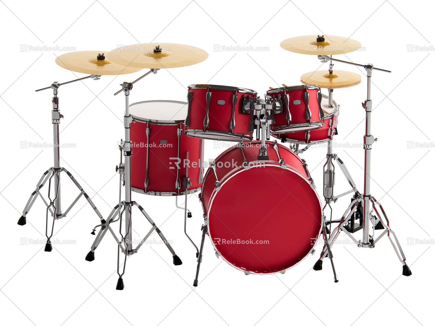 Drum set 3d model