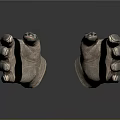 Leather Hand Protectors With Black Straps For Daily Living Essentials