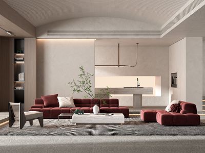 B & B Italia Living Room model