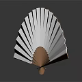 Modern Fan Paper Fan Folding Fan Chinese Fan 3d model
