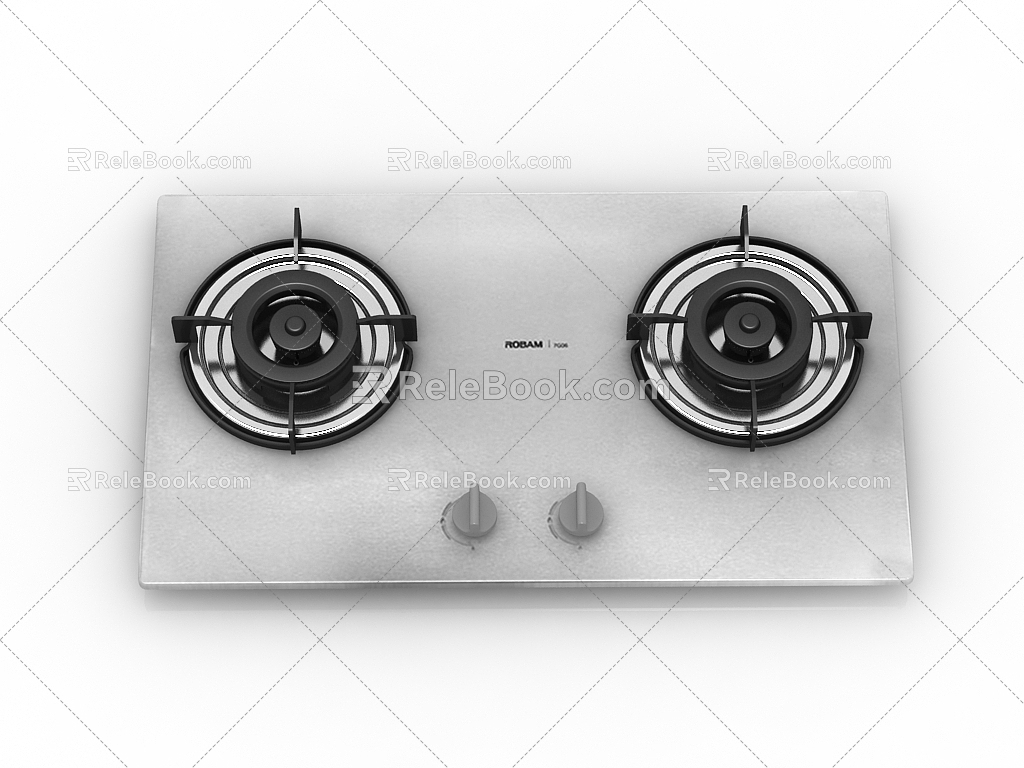 Gas stove 3d model