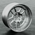 Sleek Car Alloy Wheel with Multi Spoke Design and Polished Chrome Finish for Sports Cars
