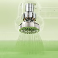 Modern Chrome Shower Head With Aerator And Steady Water Flow Design