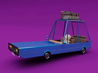 modern toy car 3d model modern toy car 3d model