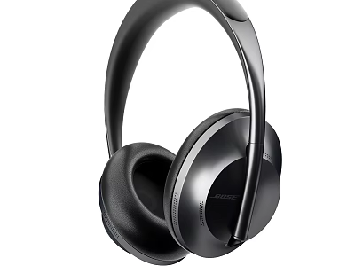 Black Over Ear Headphones With Comfortable Ear Cushions And Sleek Design 3d model