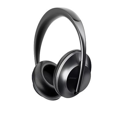 Black Over Ear Headphones With Comfortable Ear Cushions And Sleek Design 3d model