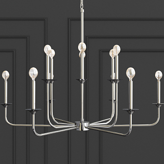 Modern chandelier 3d model