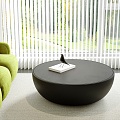 Ins Wind Coffee Table Round Coffee Table Minimalist Coffee Table Small Apartment Coffee Table Bird Decoration 3d model