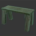 Rustic Wooden Stool With Simple Design Square Legs And Natural Wood Texture