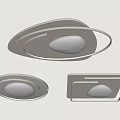Modern Minimalist Ceiling Lights With Different Shapes And Soft White Light 3d model