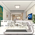 Minimalist Living Dining Room Interior Design With Sofa Coffee Table And Wall Art