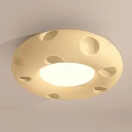 Cloud and Moon Shaped Ceiling Lights in White and Beige for Playful Kids Room Decor
