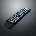 Television Remote Control with Black Design GEAR4 Brand and Colorful Buttons