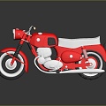 Motorcycle two-wheeled motorcycle off-road motorcycle road race motorcycle motor vehicle transport 3d model