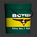 BOYSEN Green Paint Bucket With Eagle Logo And The No1 Label