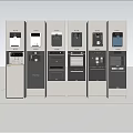 Embedded Direct Water Dispenser Water Purifier Steam Oven Coffee Machine Steaming and Roasting All-in-One Machine 3d model