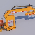 trimmer vehicle-mounted hedge trimmer green trimmer 3d model