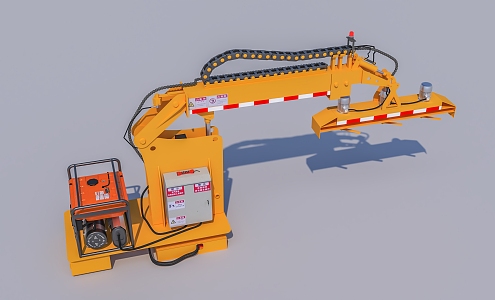 trimmer vehicle-mounted hedge trimmer green trimmer 3d model