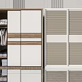 Modern Wardrobe Designs With Sliding Doors Wooden Panels And Louvered Storage