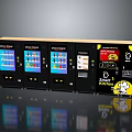 Modern Digital Vending Machines For WACO CHICKEN With Southern Kitchen Menu Screens