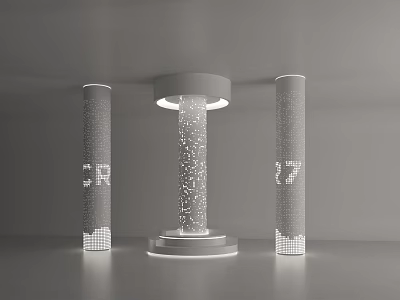Modern Decorative Column 3d model