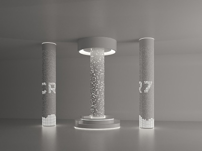 Modern Decorative Column 3d model