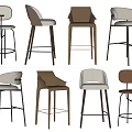 Stylish Modern Bar Stools With Various Designs Comfortable Seats And Metal Legs