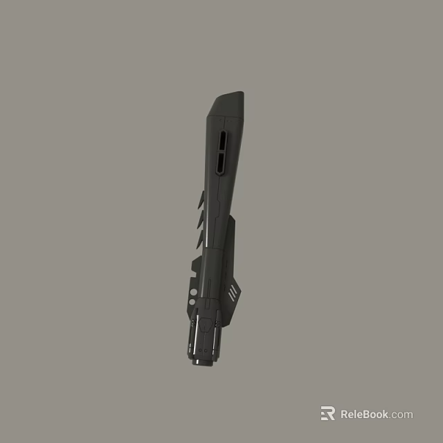 Modern Black Mechanical Device With Detailed Structure And Functional Components 3d model