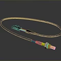 High Quality Black Computer Cable With Dual Connectors And Durable Label Design