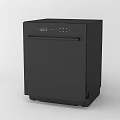 Modern Black Dishwasher A Must Have Kitchen Appliance With Control Panel 3d model