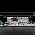 CFMOTO Exhibition Booth Interior With Modern Lighting And Motorcycle Displays