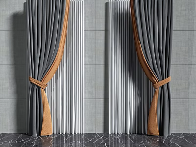 Curtains 3d model