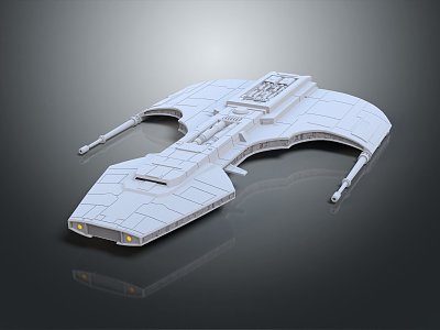 Modern Spaceship Spacecraft 3d model