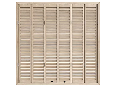 Quiet shutters and windows 3d model