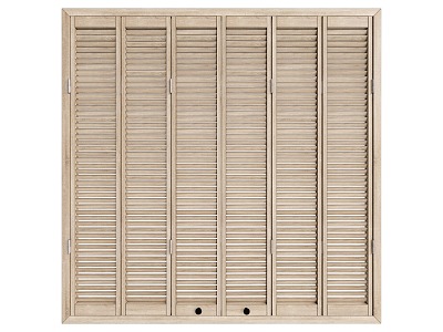 Quiet shutters and windows 3d model