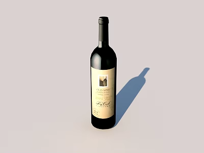 Modern Wine Red Wine 3d model Modern Wine Red Wine 3d model