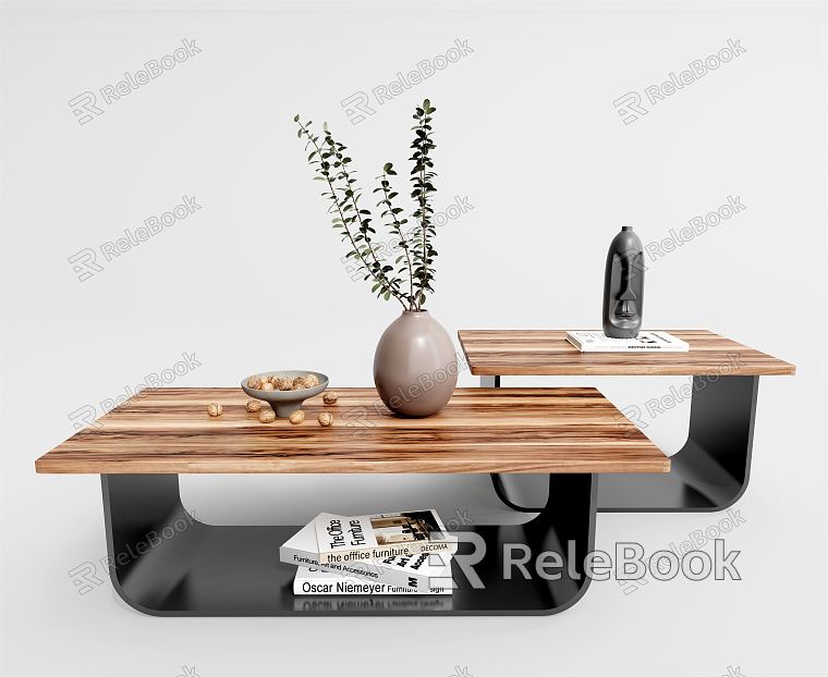 Quiet Tea Table Tea Table Combination Log Tea Table model