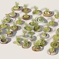 Modern Tree Pool Tree Pool Landscape Seat Card Seat Bench Planting Pool Sch 3d model