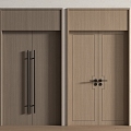 Modern double door 3d model