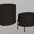 Modern Wooden Bedside Tables With Storage Drawers And Metal Legs Design