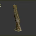 Handcrafted Wood and Stone Sculpture With Natural Texture And Stable Base