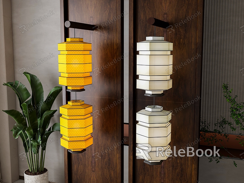 New Chinese Style Wall Lamp Lantern model