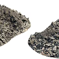 Stone stone pile goose soft stone moss stone weathered stone 3d model
