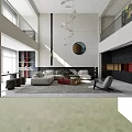 Modern Minimalist Duplex Living Room Fabric Sofa And Luxury Coffee Table Combination For Home Decoration
