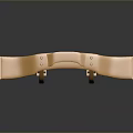 Golden Metal Decorative Bracket For Home Living Supplies With Curved Structure