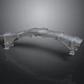 Ancient Stone Arch Bridge With Traditional Architectural Design And Ornate Railings