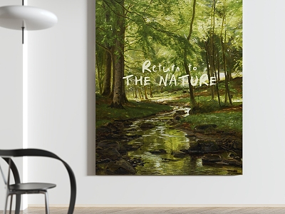 Modern Landscape Painting Simple Decorative Painting model