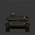 Military Tank With Detailed Exterior And Equipment