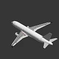 White Commercial Airplane Model With Modern Design And Jet Engines By Airstruct