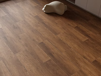 Warm Brown Hardwood Flooring In Cozy Living Room With Natural Texture 3d model